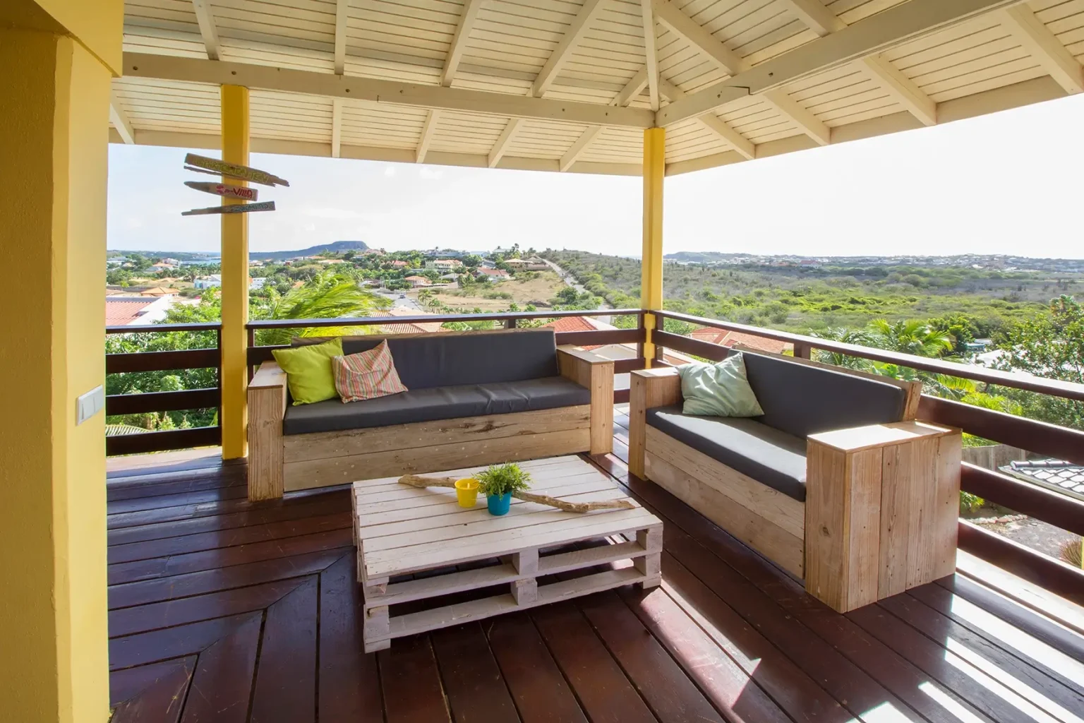 Vakantiehuis Curacao Villa Sandemarie Balkon
